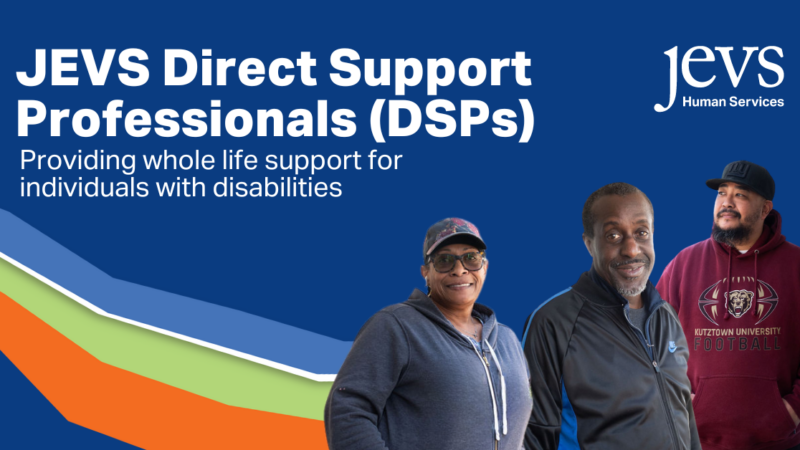 Three Direct Support Professionals (DSPs) smiling at the camera.